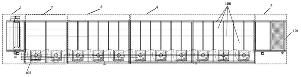 A uniform air dust removal device and sludge drying equipment for sludge drying equipment