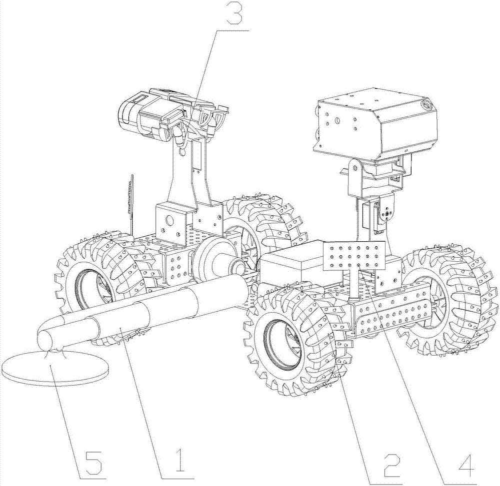 Telescopic fully automatic cleaning robot and working method suitable for expressways