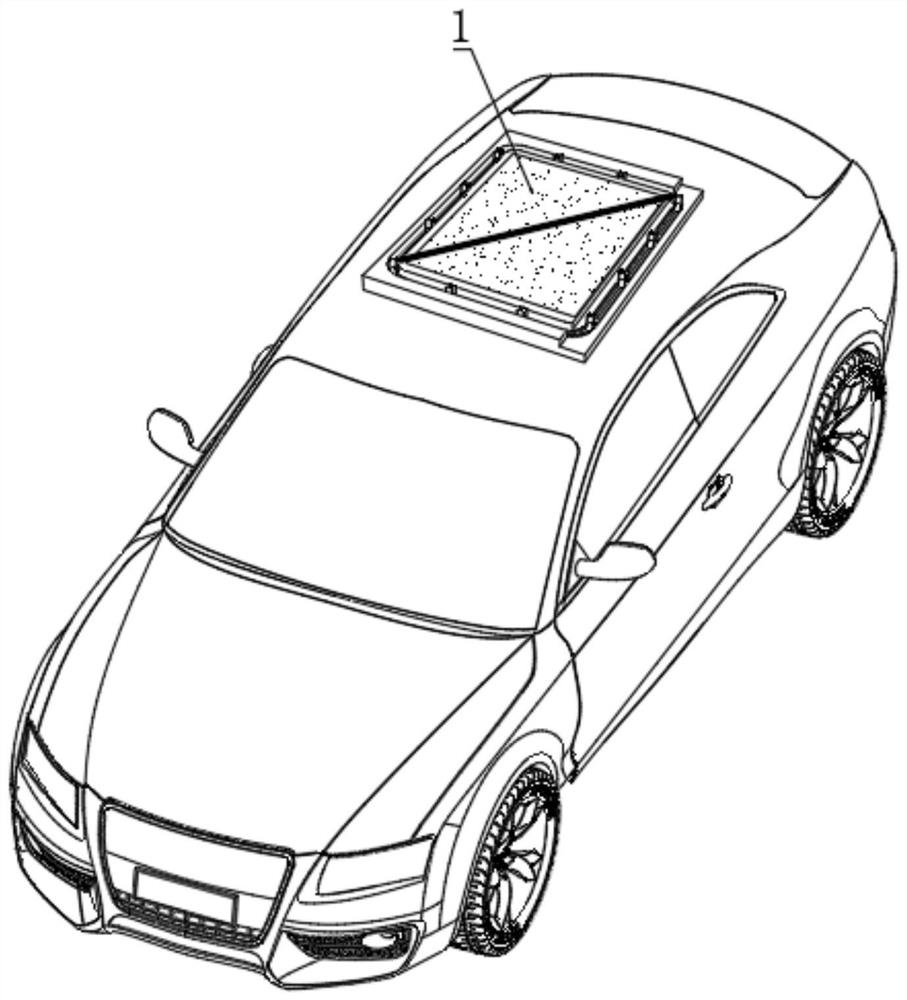 Automobile solar photovoltaic panel