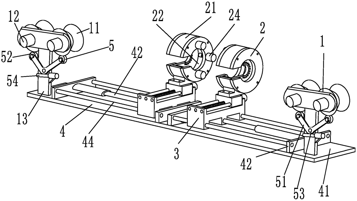 Overhead transmission line grounding line repair device and repair method