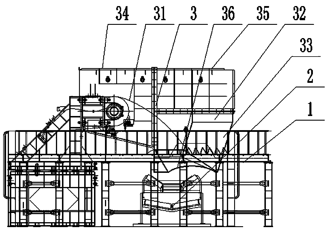 Fully sealed, buffer and shock-proof secondary transfer system