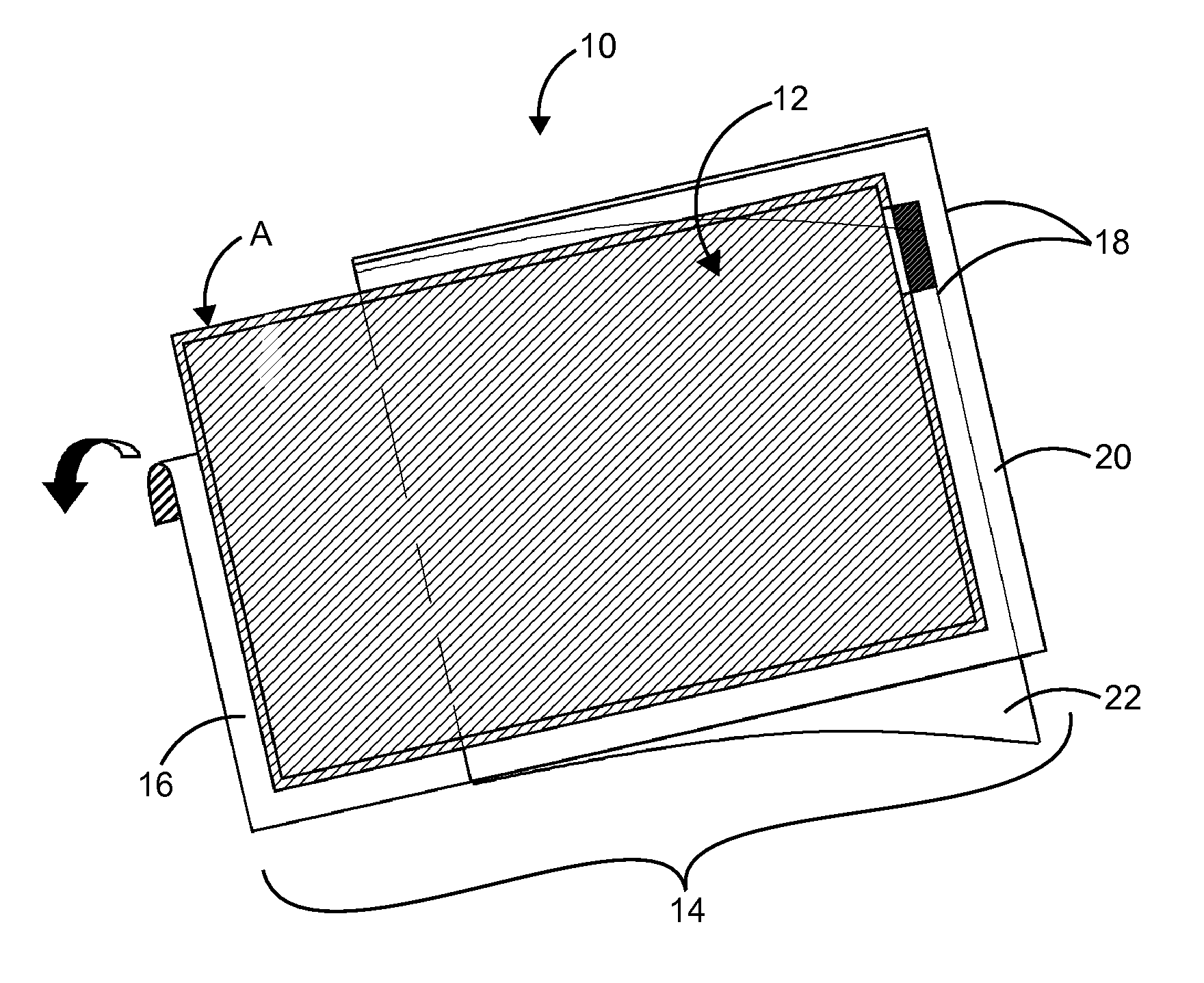 Sheet Affixing Structure