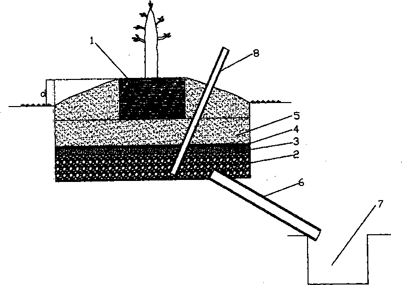 Hydrophobic drainage method in planting technique