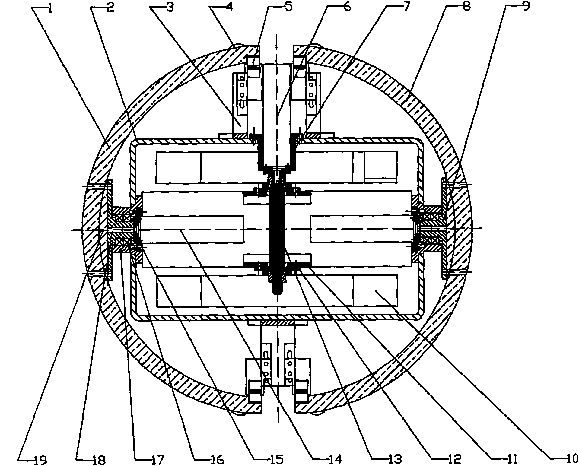 Hemispheric differential spherical robot