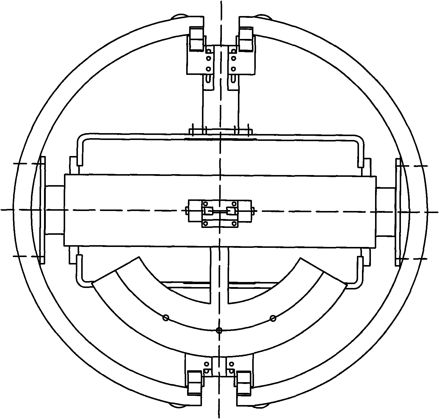 Hemispheric differential spherical robot