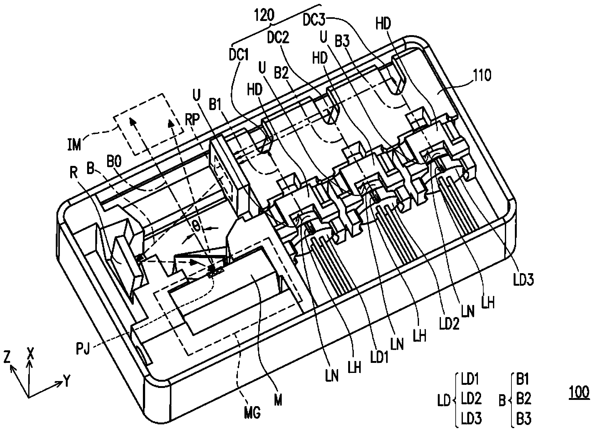 Contraposition method and optical device