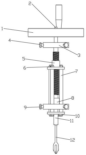 Labor-saving device used for repairing vacuum tire through rubber strip