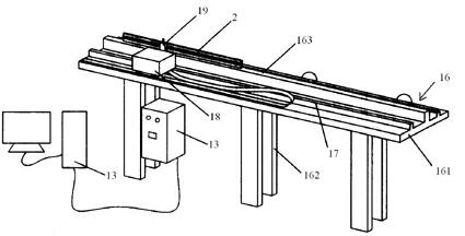 Steel reed dent measurement device