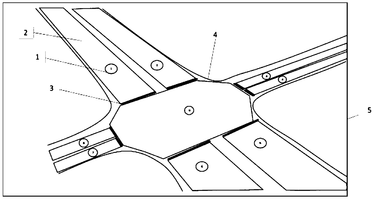 Video-based intersection area traffic parameter statistical method