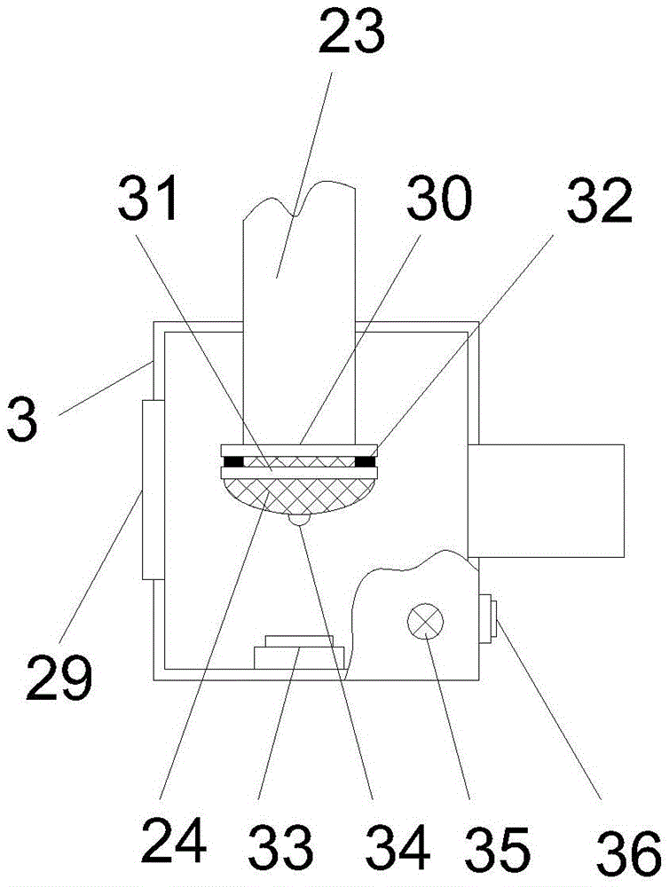 Efficient treatment device for industrial waste gas