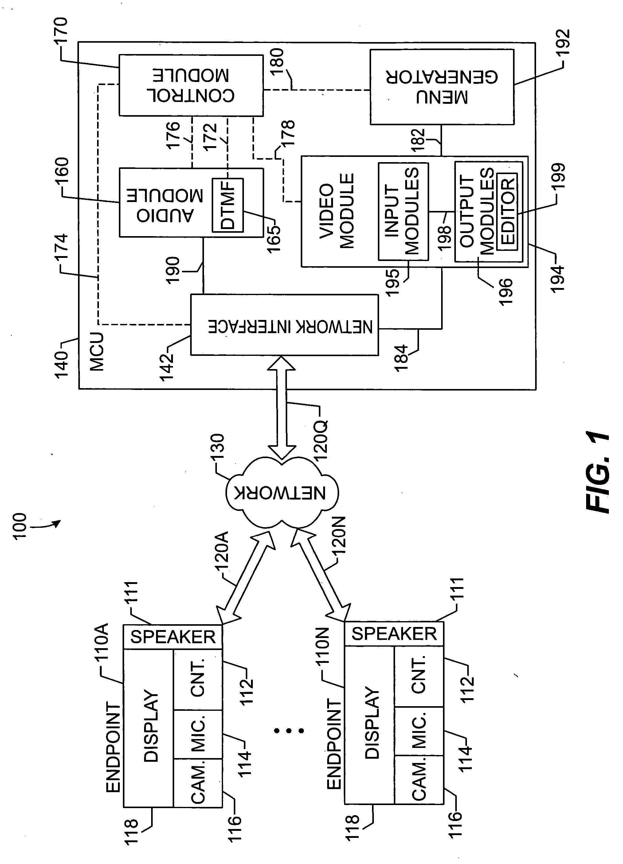 Method and system for allowing video conference to choose between various associated videoconferences