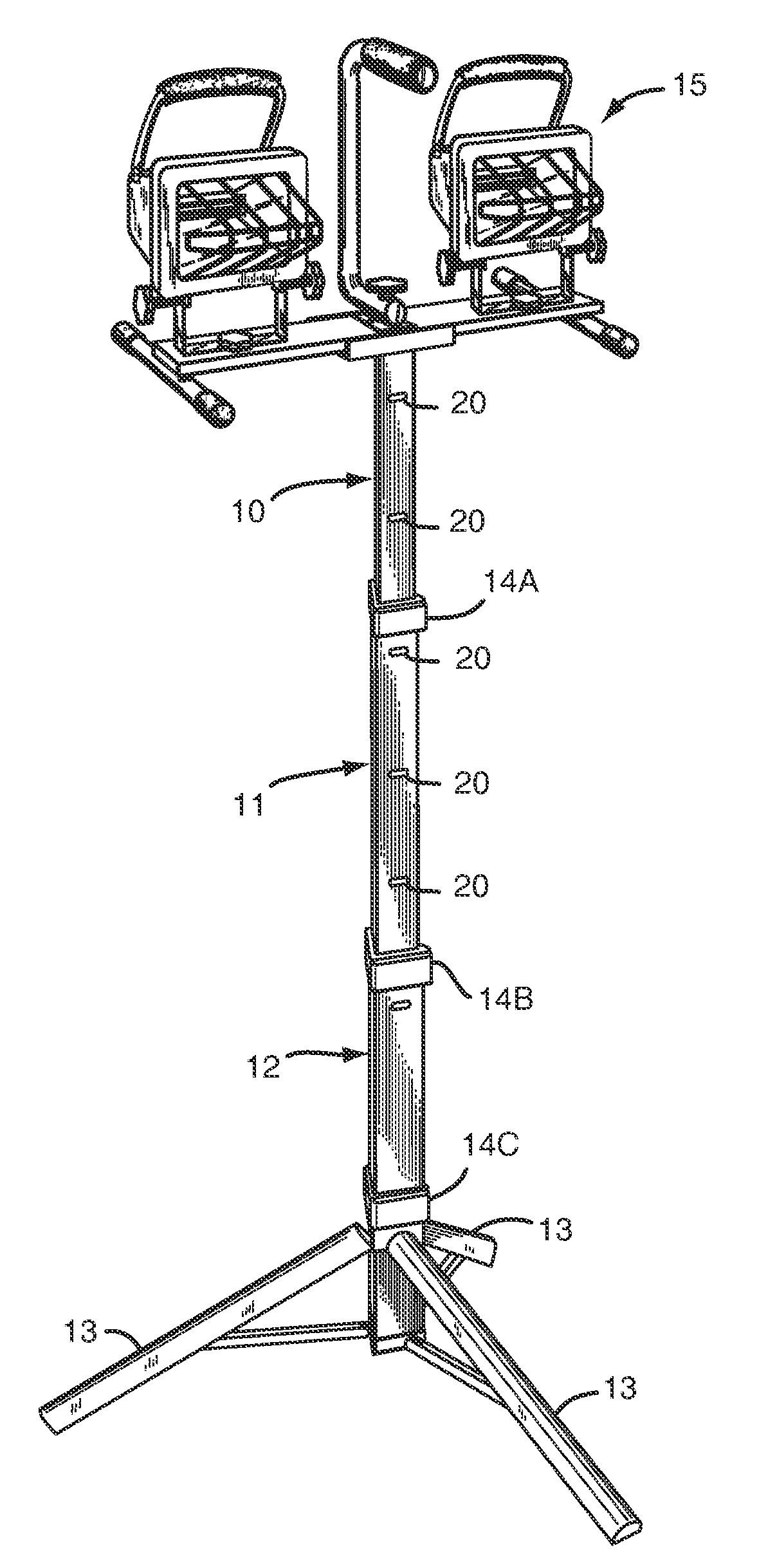 Locking Latch for Telescoping Tripod