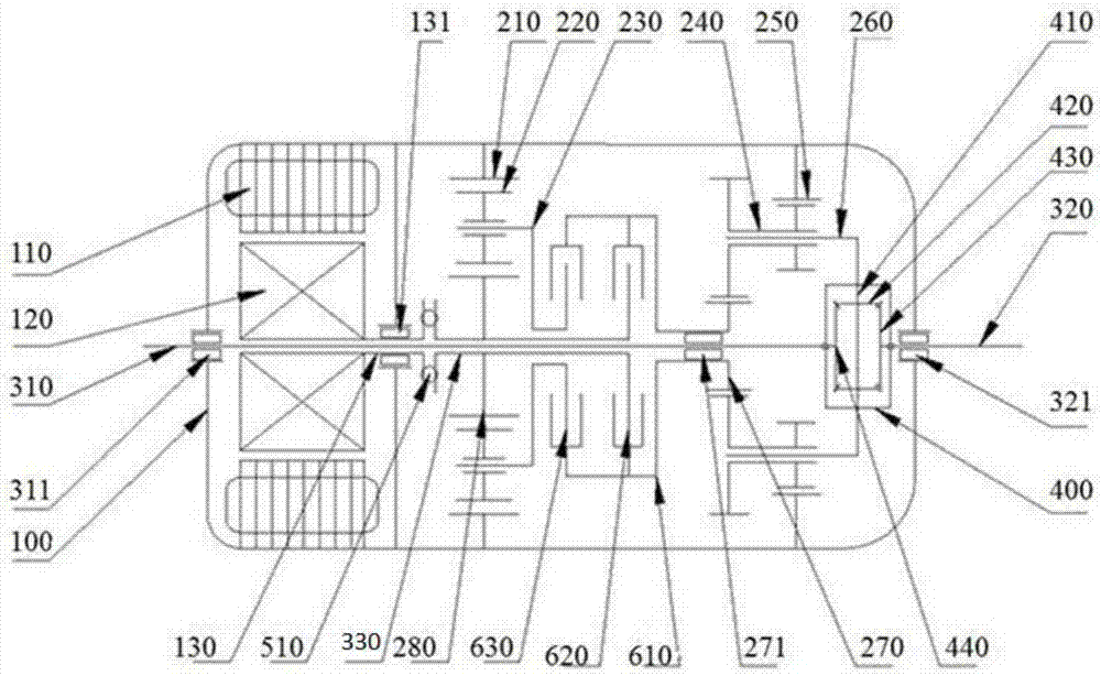 Electric driving bridge system based on dual-clutch automatic transmission and control method of electric driving bridge system