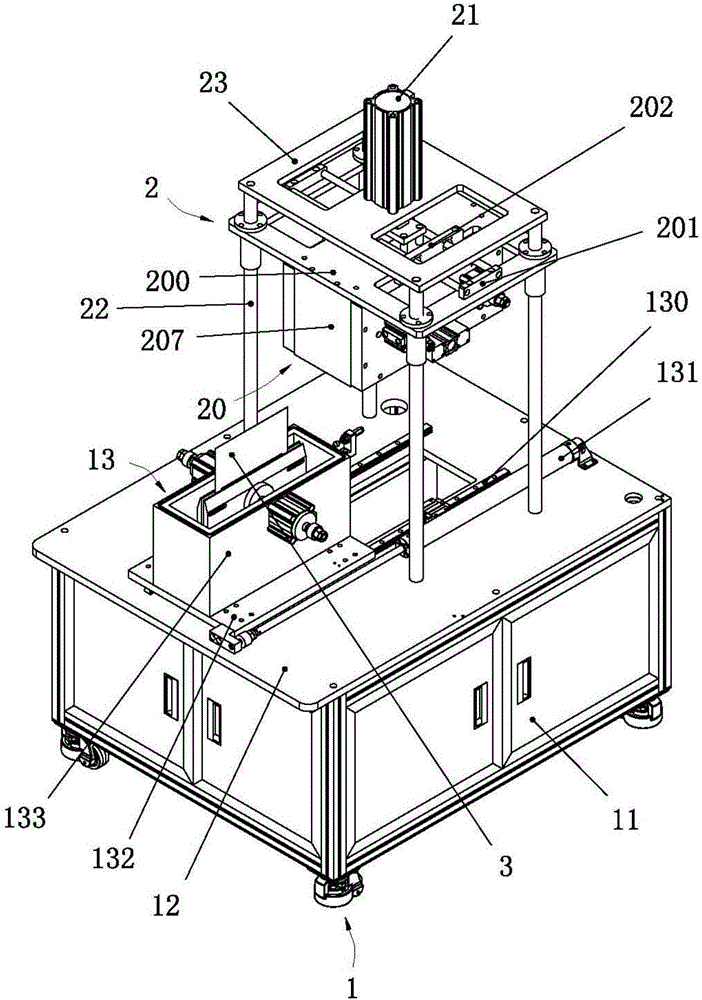 Vertical packaging machine for soft package battery