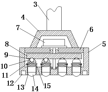 Intelligent massage device used for medical health-care and usage method thereof