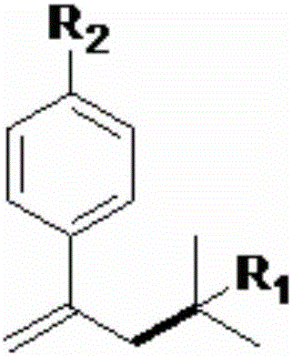 Styrenic quaternary carbon compound and preparation method thereof