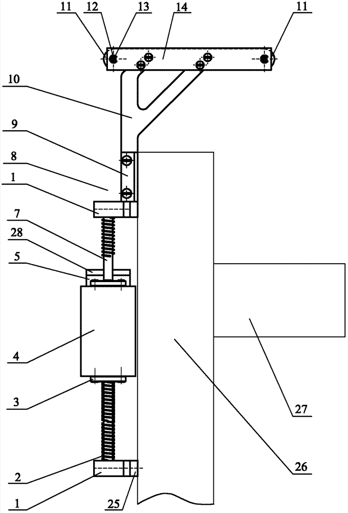 Vertical axis counterweight device for complex curve multi-axis linkage processing machine tool