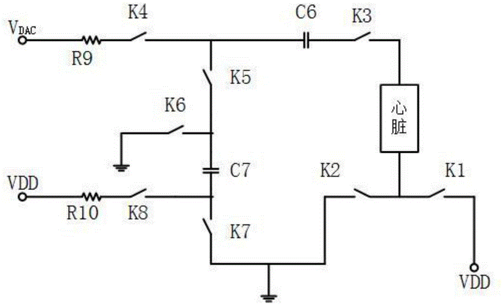 Positive pacing pulse generation circuit applied to cardiac pacemaker