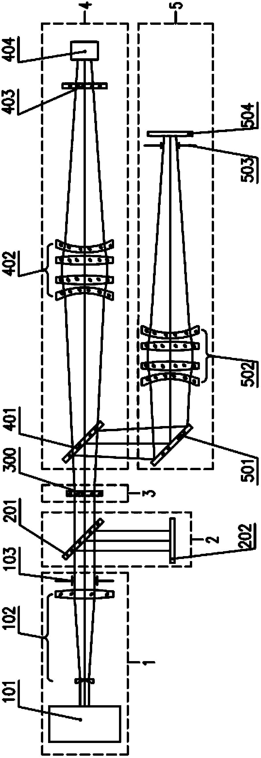 Measuring device and method for optical performance of diffractive optical element