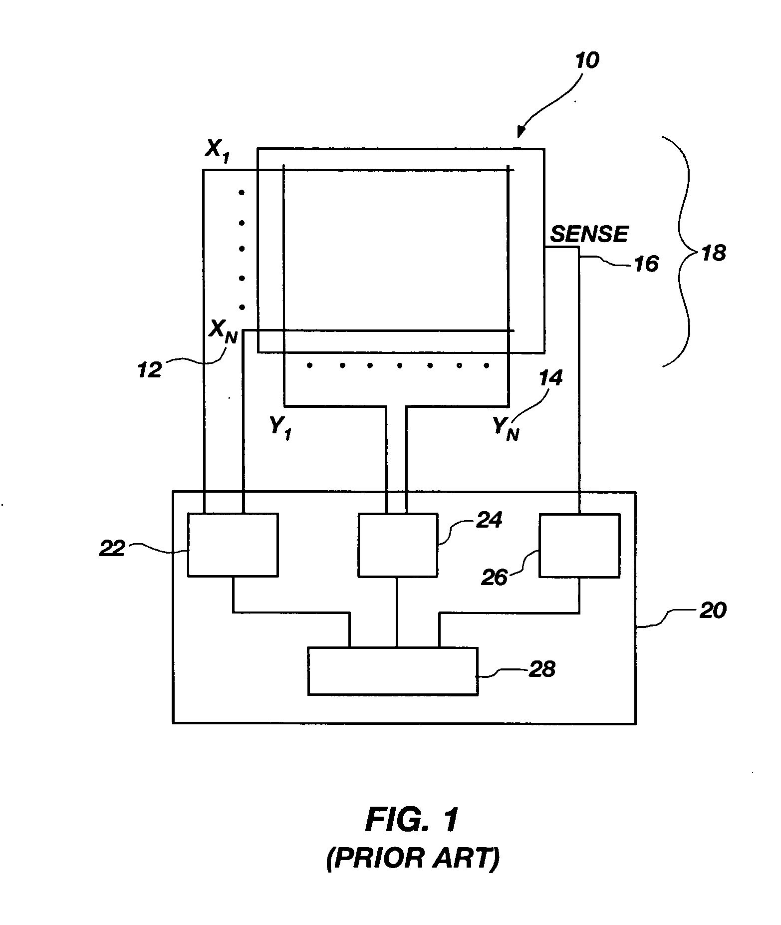 Fluid level sensing utilizing a mutual capacitance touchpad device