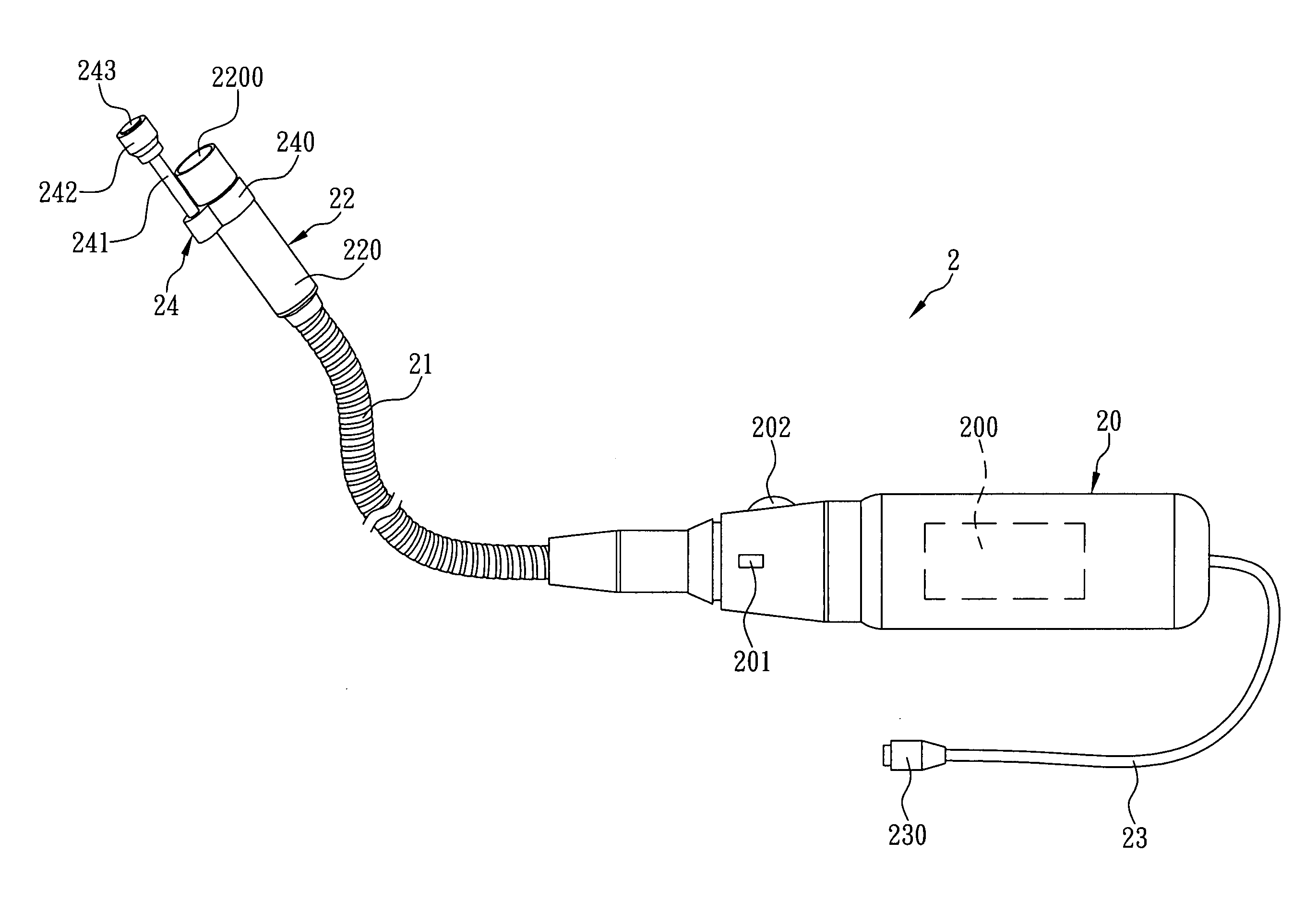 Monitoring device having waterproof structure