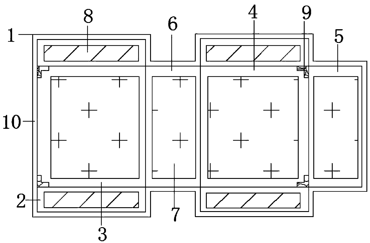 Die-cutting die for carton