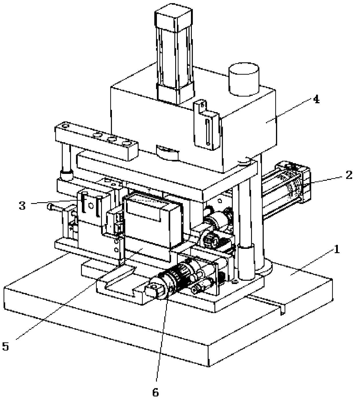 Automatic stamping machine for paper box and stamping process thereof