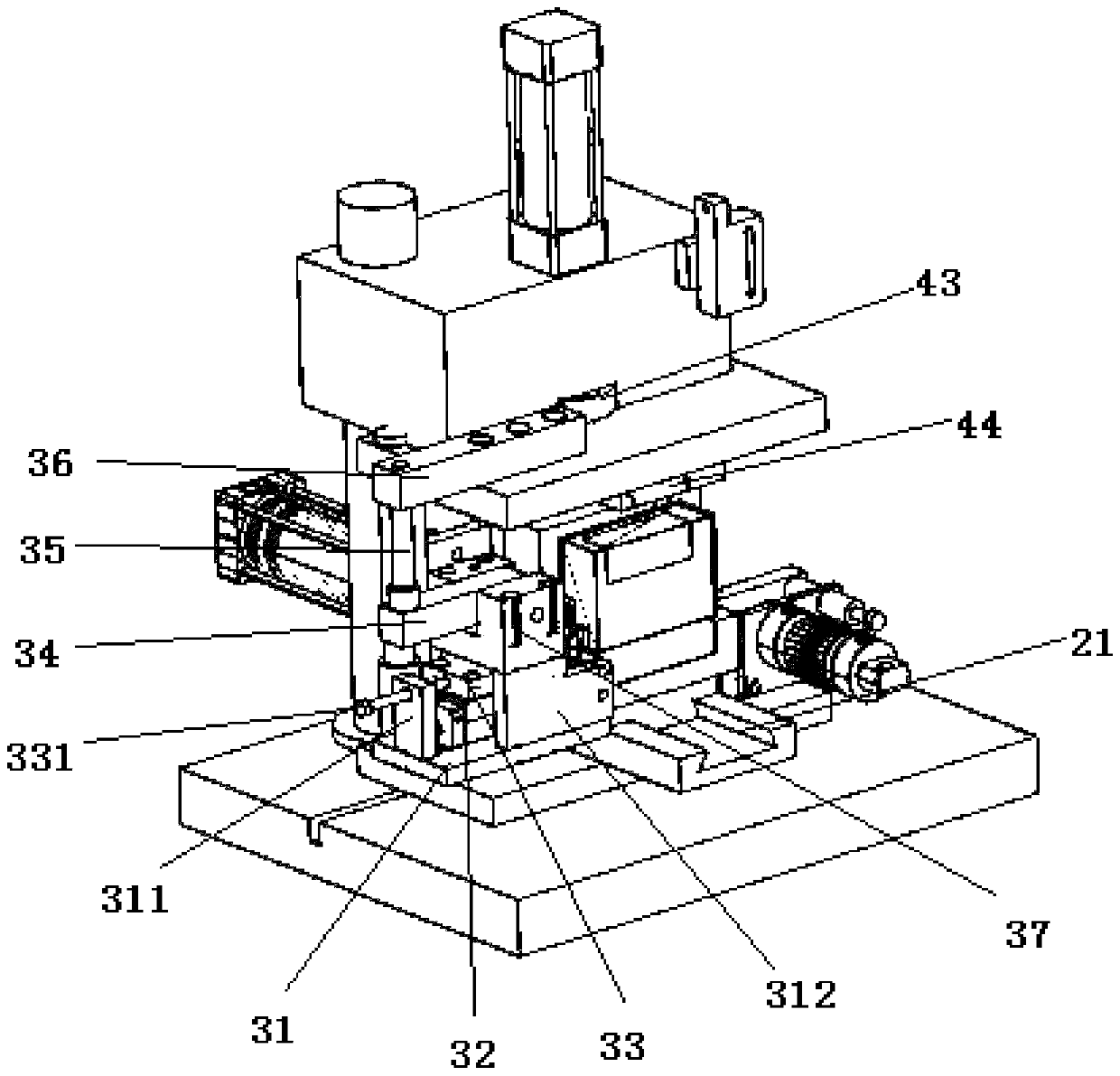 Automatic stamping machine for paper box and stamping process thereof