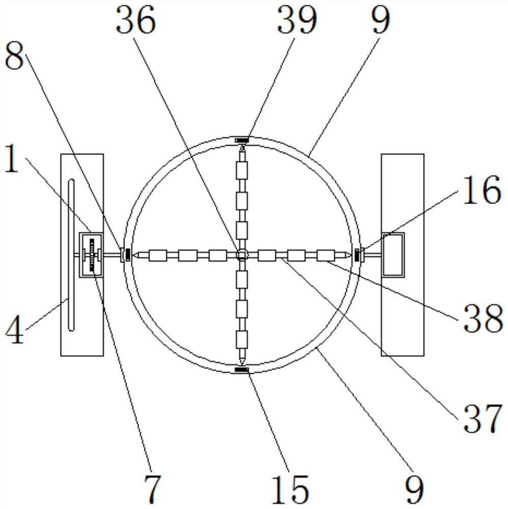 A brewing raw material stirring device for wine brewing