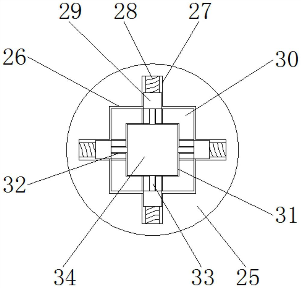 A brewing raw material stirring device for wine brewing