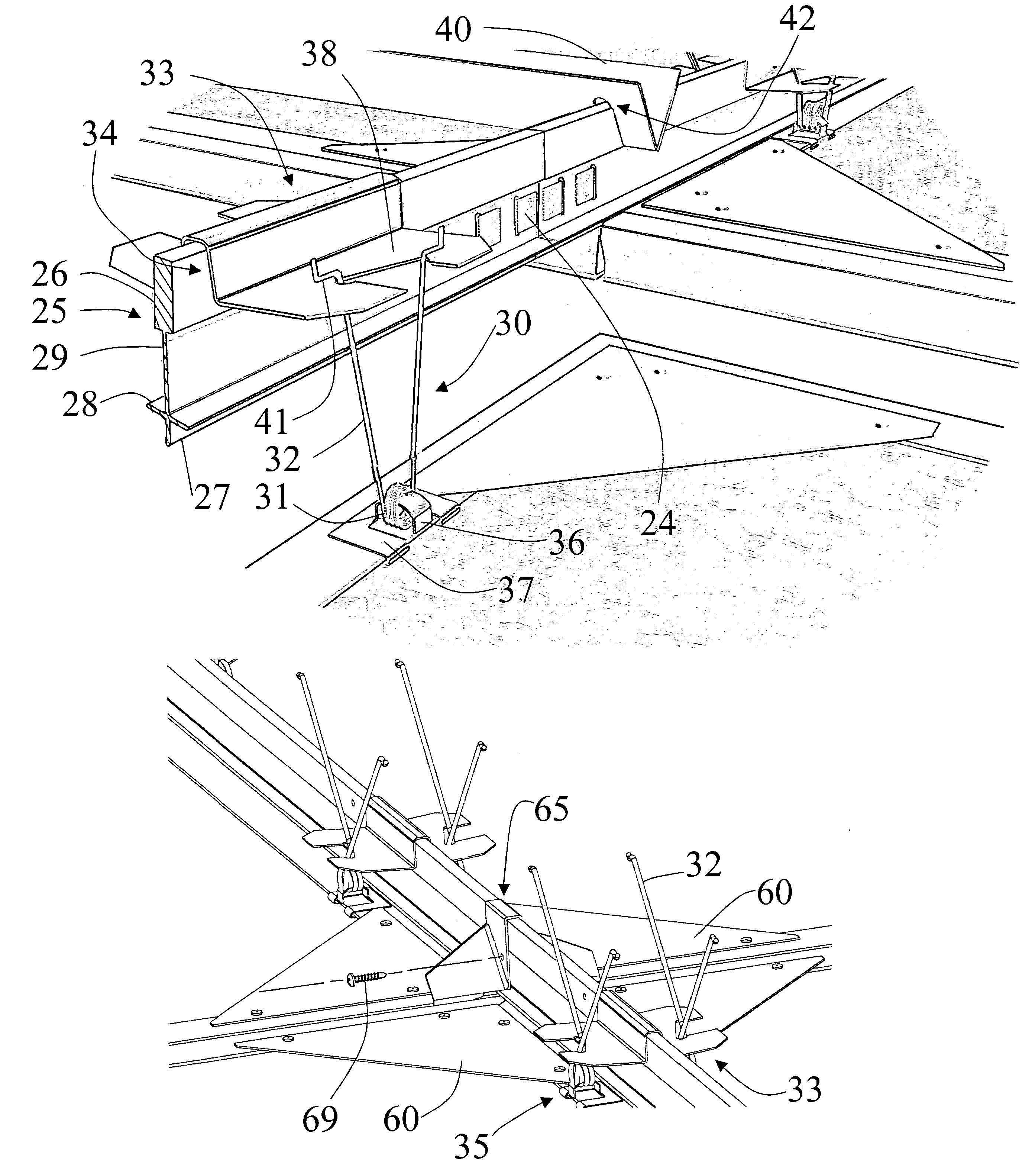 Accessible ceiling grid system