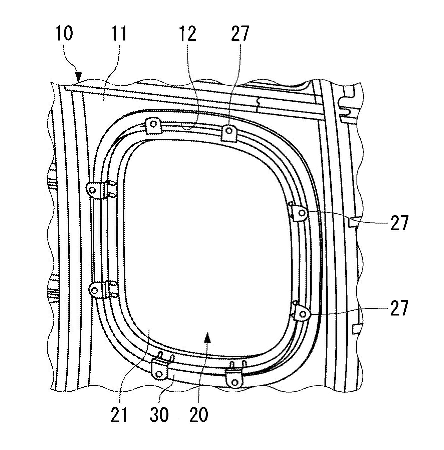 Aircraft window, closing member for opening portion, and aircraft