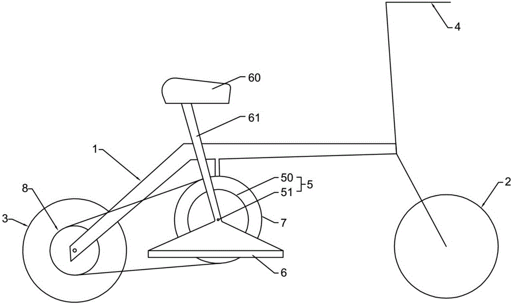 Motion sensing longitudinal two-wheel car