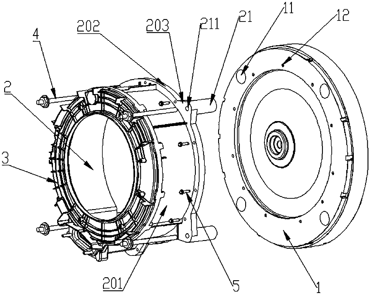 Wall-mounted washing machine