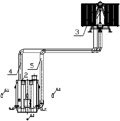 Temperature rise test and measurement system and method for split heat dissipation transformer