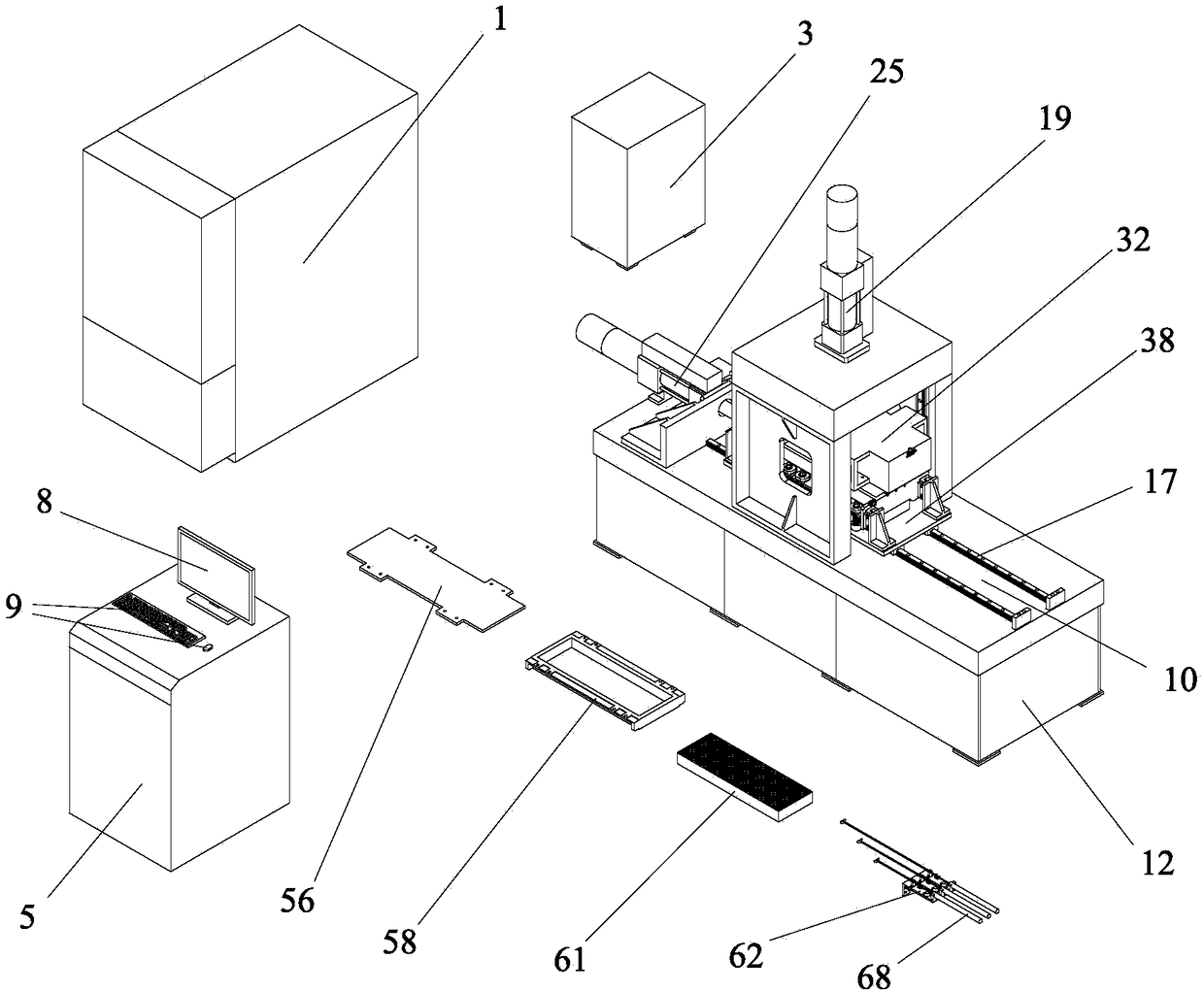 Large-size multifunctional interface dynamic shear tester and test method