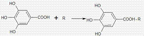 Method for preparing gallic acid quinolone drug salt and preparation method thereof