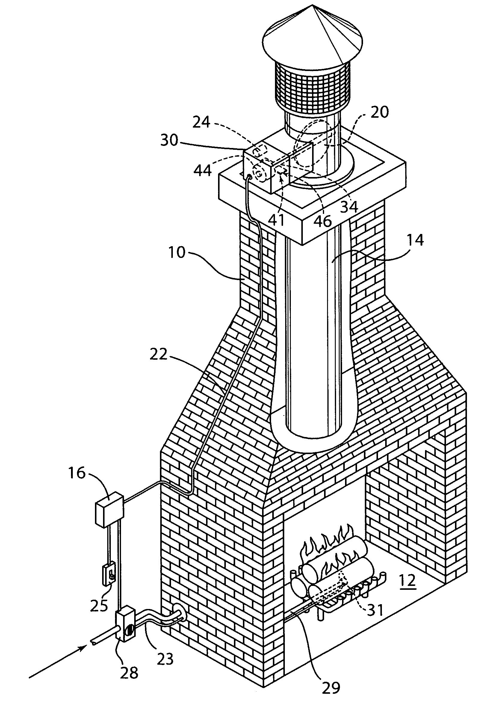 Millivolt damper control device