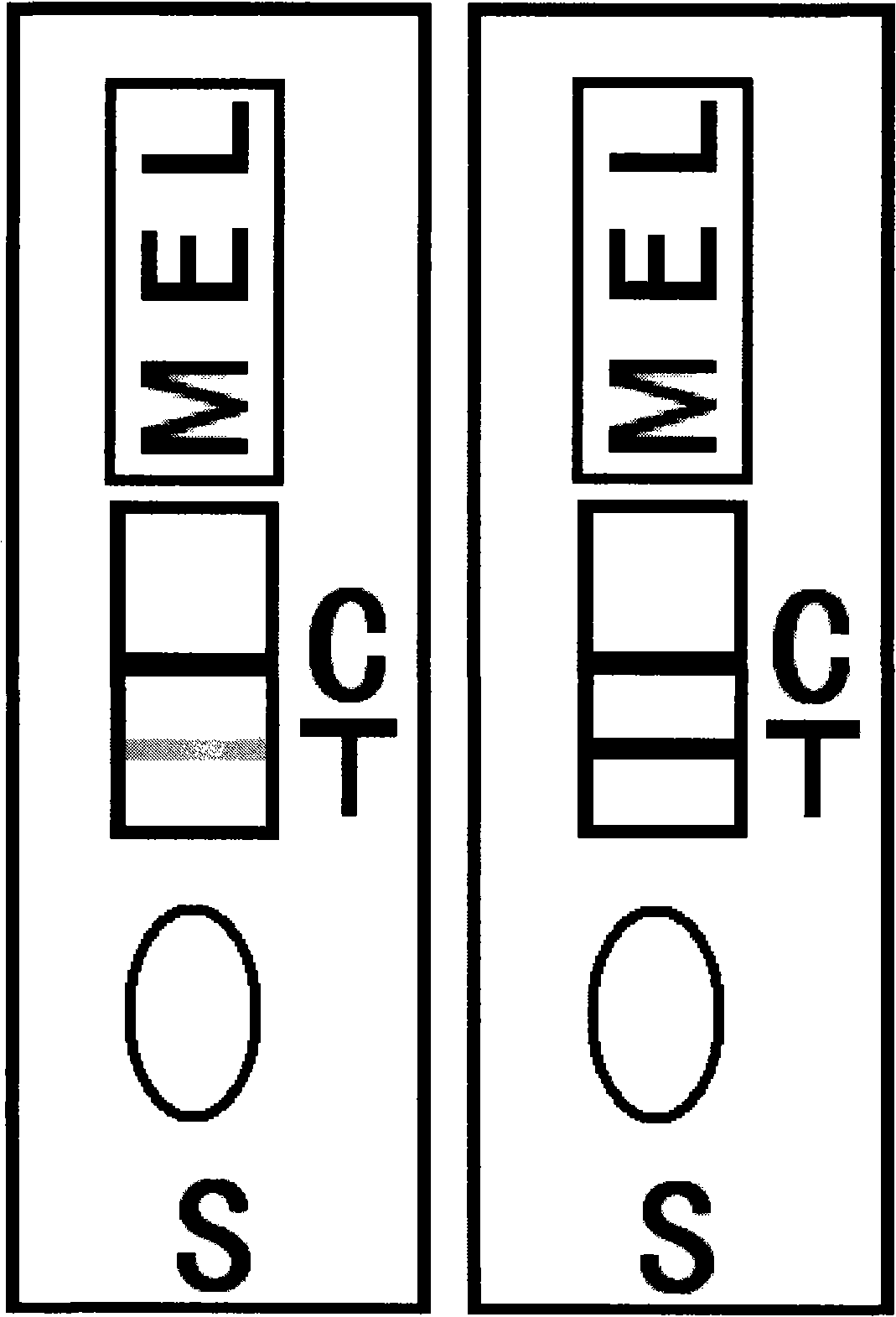 Fast detection reagent for melamine