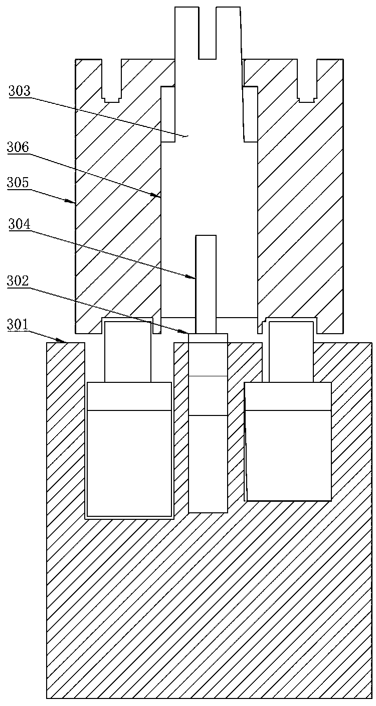 Automatic production device for brake disc housing