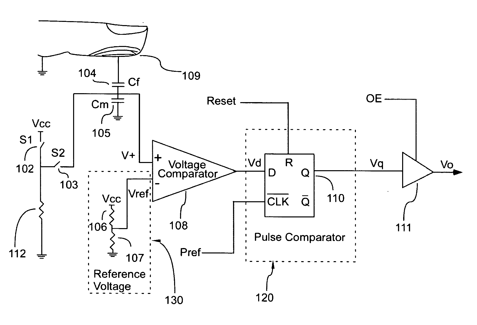 Fingerprint Sensing device using pulse processing