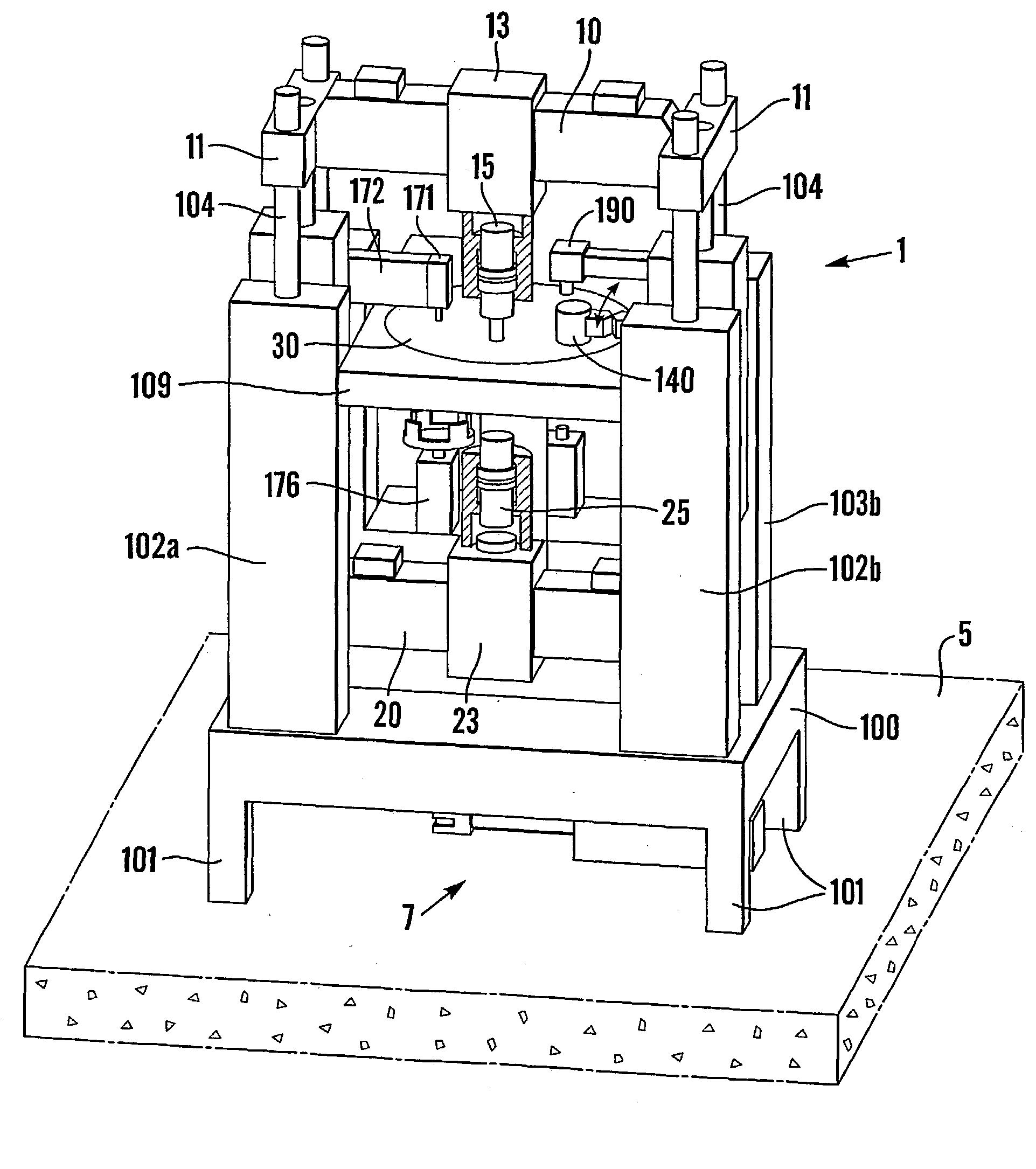 Impact machine and a method of forming a body