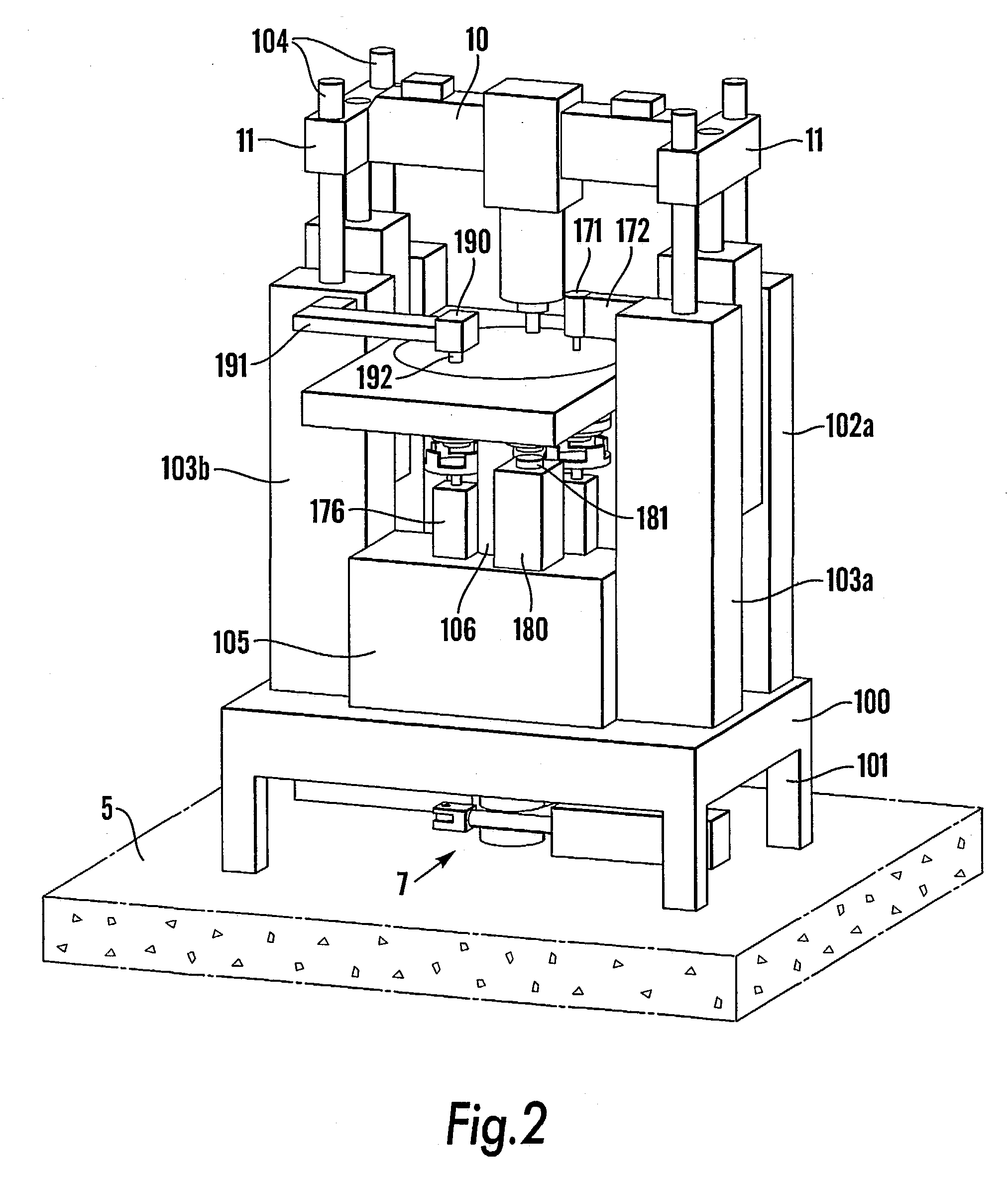 Impact machine and a method of forming a body