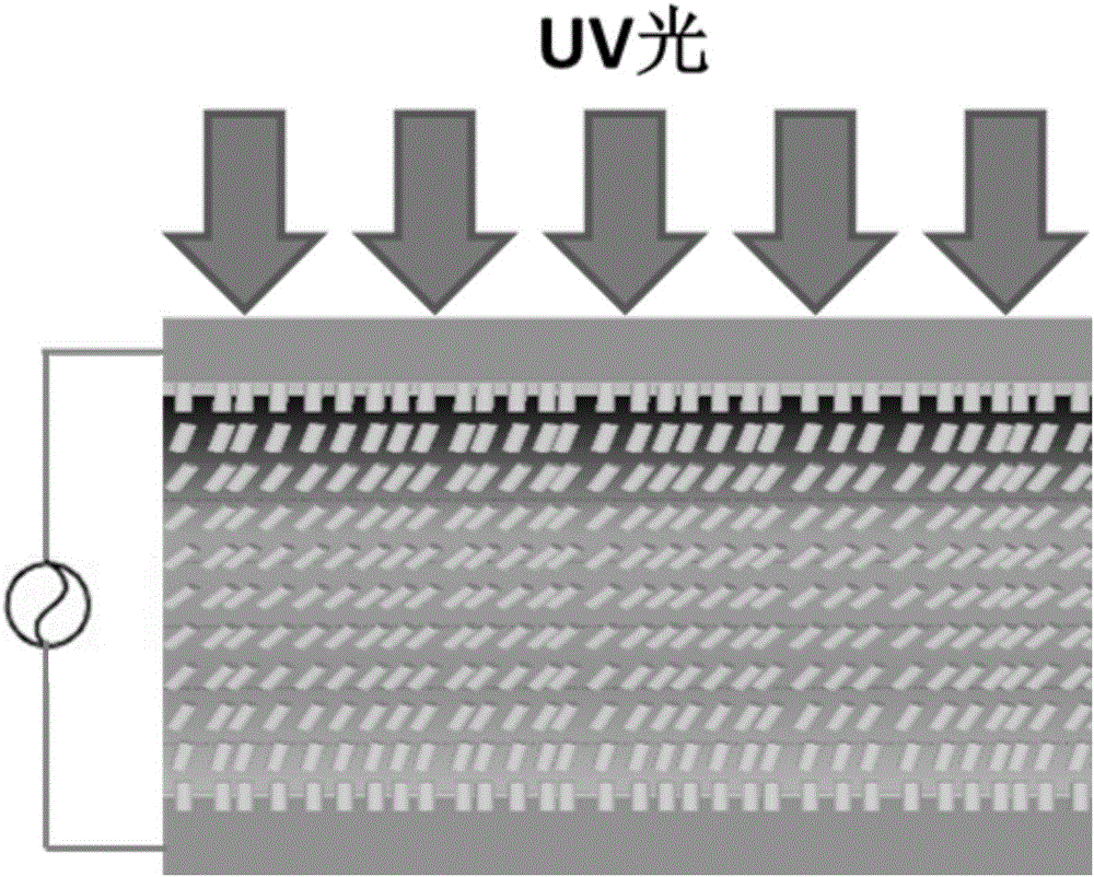 Device for improving optical orientation of sleeve cutting type panel