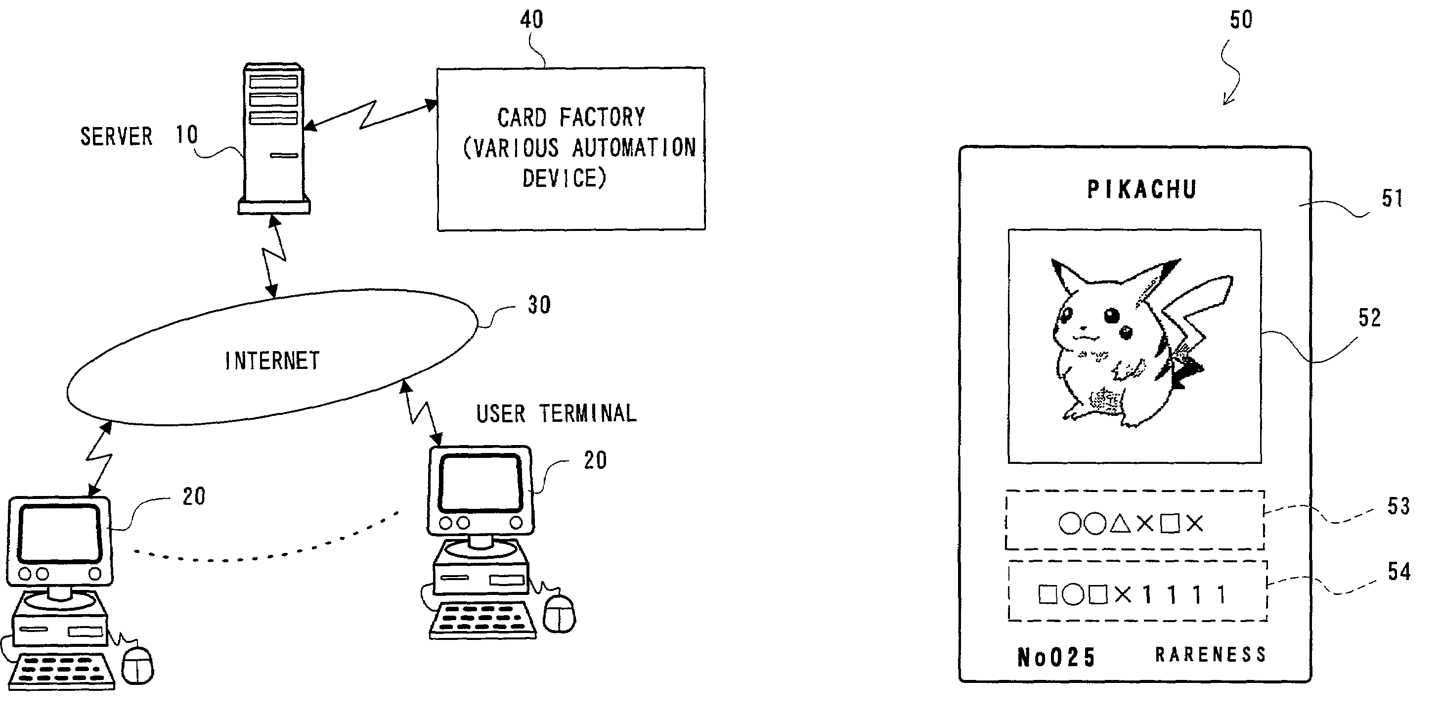 System and method for electronic business transaction of trading cards