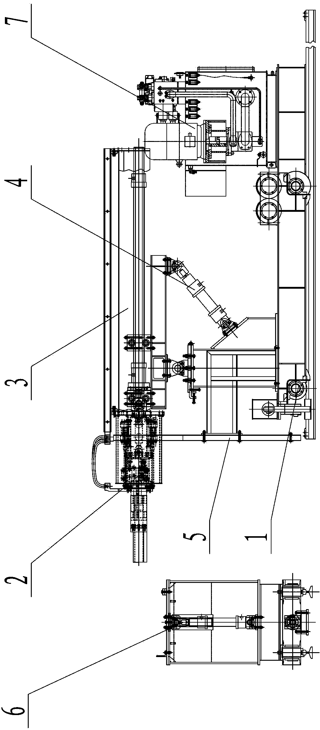 Automatic discharge device of calcium carbide furnace