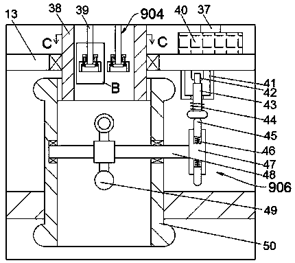 Omnibearing heat conduction device for residential heat supply