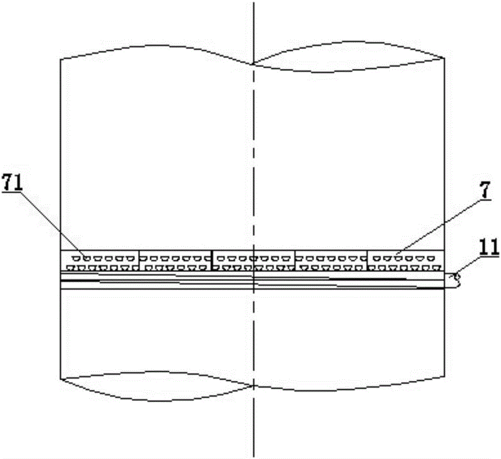 Desulfurizing tower spraying, condensing, amplifying, dedusting and demisting integrated device