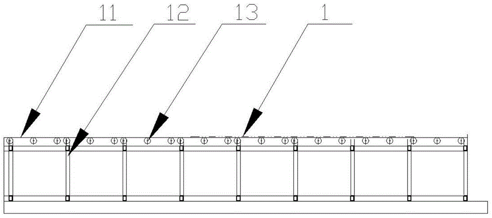 Roller bottom type saw web quenching line