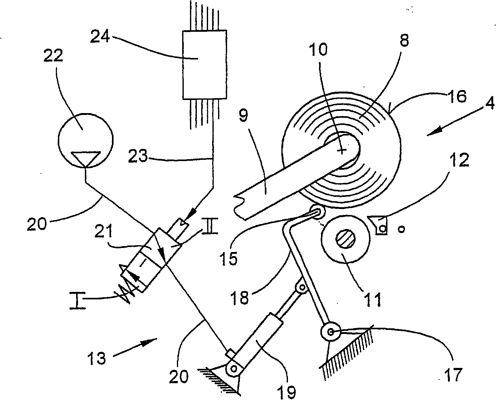 Winding device for open-end spinning machine workstation